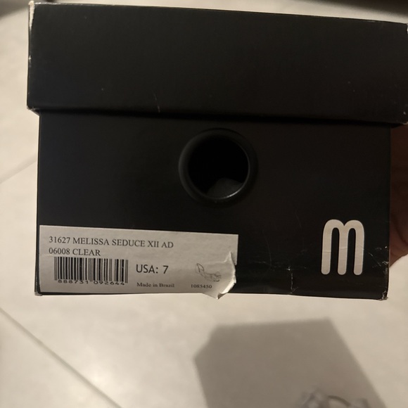 Melissa Women's Flats with Iridescent Bow - Gray - Picture 4 of 6